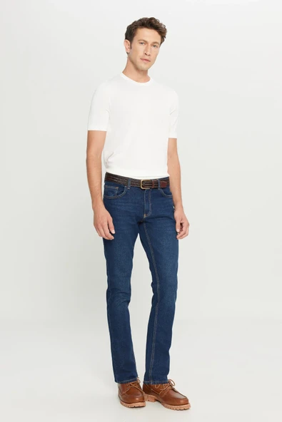 Altınyıldız Classics Erkek K.mavı Slim Fit Dar Kesim Magic Denim Esnek Jean Kot Pantolon - Resim 2