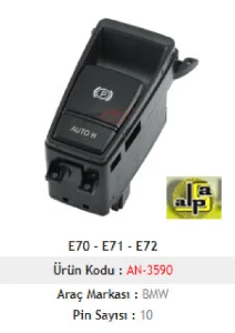 E70 - E71 - E72  EMF - PARK FREN BUTONU  >>61319148508 - MCAR-AN3590 ürün görseli 1