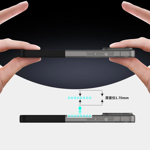 Apple iPhone 16 Pro Kılıf M-Safe Şarj Özellikli Mıknatıslı  Duble Kapak - Resim 4