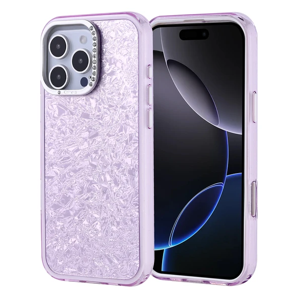 Apple iPhone 16 Pro Max Kılıf Taşlı Tasarımlı  Kapi Kapak ürün görseli