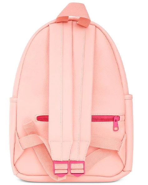 Yuga Suni Deri Dört Gözlü Sırt Çantası Pembe - 2