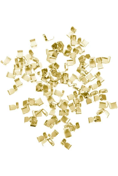 Gold Altın Renk Metal Ayakkabı Bağcık Ucu Klipsi 30 Adet - Resim 4