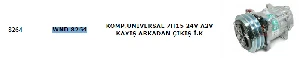KLİMA KOMPRESÖRÜ>UNIVERSAL 7H15 24V A2V KAYIŞ ARKADAN ÇIKIŞ İ.K - WONDO-8264 - 1