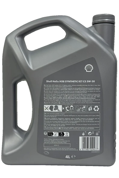 SHELL HELİX HX 8 5W-30 ECT C3 SYNTHETIC - Resim 2