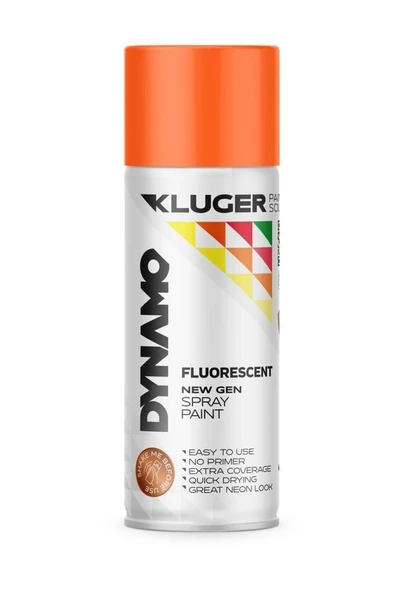 Dynamo Sprey Boya 400ml  FloresanTuruncu ürün görseli