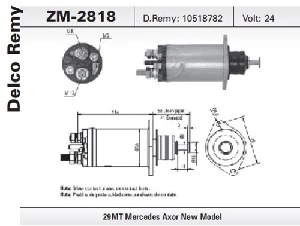 MARŞ OTOMATİĞİ-DT-24V-MERCEDES ATEGO(29MT) -10518782 - ZM-2818 ürün görseli
