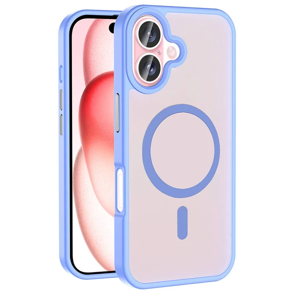 Apple iPhone 16 Plus Kılıf M-safe Şarj Özellikli Mat Arka Yüzey  Sio Kapak ürün görseli