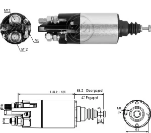 MARŞ OTOMATİĞİ-DT-24V-24V.39MT MERCEDES ACTROS KULAKSIZ- - ZM-842 ürün görseli