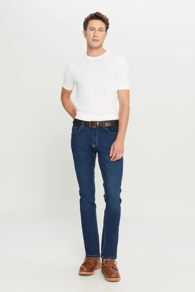 Altınyıldız Classics Erkek K.mavı Slim Fit Dar Kesim Magic Denim Esnek Jean Kot Pantolon ürün görseli