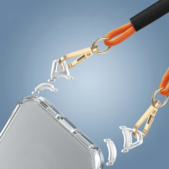 Apple iPhone 16 Pro Max Kılıf Airbagli Takılabilir Askı Aparatlı  Snap Silikon Kapak - Resim 3