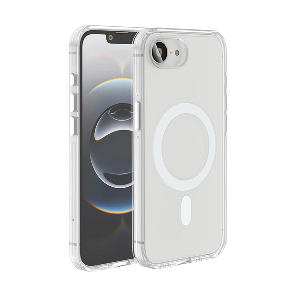 Apple iPhone 16E Kılıf M-safe Şarj Özellikli Kamera Korumalı  Kripto Kapak - Resim 2