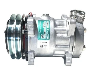 KLİMA KOMPRESÖRÜ KOMPLE UNIVERSAL 7H15 12V A2 V KAYIS USTTEN CIKIS K.K  SANDEN 7849 - WONDO-6071 - 1