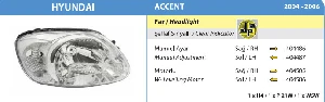 FAR-HYUNDAI ACCENT  BEYAZ SİNYALLİ SAĞ  ( 2005 ) - AYFAR-404486 - 1