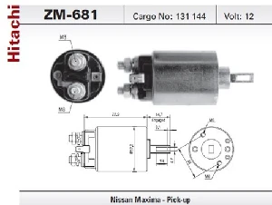 MARŞ OTOMATİĞİ-HIT 12V NISSAN MAXIMA PICK-UP - ZM-681 ürün görseli