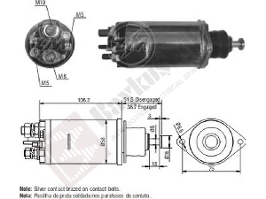 MARŞ OTOMATİĞİ-DEL 24V 28MT JOHN DEERE İŞ MAKİNASI - ZM-812 ürün görseli