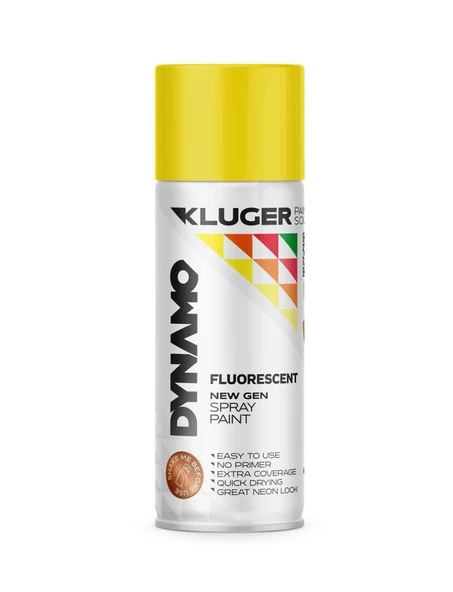 Dynamo Sprey Boya 400ml  FloresanSarı ürün görseli