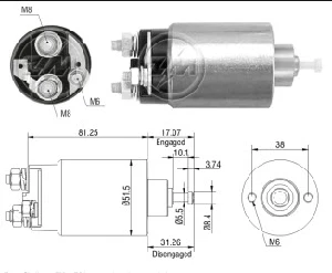 MARŞ OTOMATİĞİ-MOT.T 12V F.TRANSİT V184 /FOCUS VİDALI TİP - ZM-761 ürün görseli