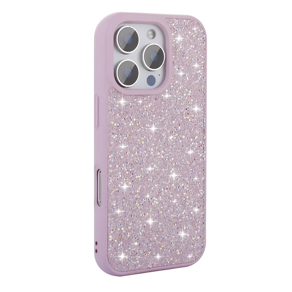 Apple iPhone 16 Pro Max Kılıf Parlak Taşlı Tasarım  Pırlanta Kapak ürün görseli