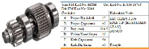 MARŞ DİŞLİSİ-JT 13D KIA CERES/BONGO  **İKİ RULMAN ARASI 47 - FORMMETAL-61244 ürün görseli 1