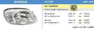 FAR-HYUNDAI ACCENT  BEYAZ SİNYALLİ SOL  ( 2005 ) - AYFAR-404487 - 1