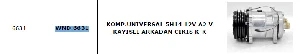 KLİMA KOMPRESÖRÜ>UNIVERSAL 5H14 12V A2 V KAYISLI ARKADAN CIKIS K-K - WONDO-6631 - 1