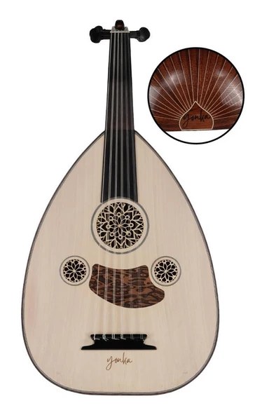 Yonka UD-10M Maun Ağacı Ud Abanoz Klavye EL Yapımı Yüksek Kaliteli Ud - 2