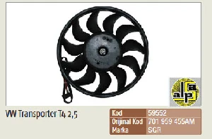 FAN MOTORU>TRANSPORTER T4 (1991-2003) 1.9 TD-2.4 D-2.5 TDI - SGR-59552 ürün görseli