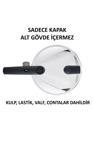 Fissler Düdüklü Kapağı Parlak Gövde Vitaquick Serisi 3,5 - 4,5 - 6 litreler için - 1