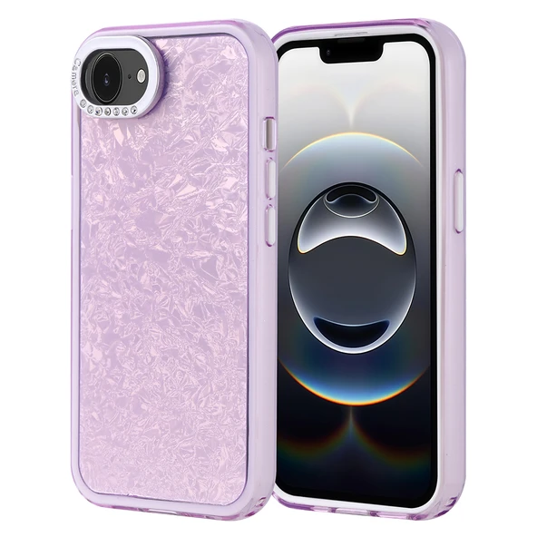 Apple iPhone 16E Kılıf Taşlı Tasarımlı   Kapi Kapak ürün görseli