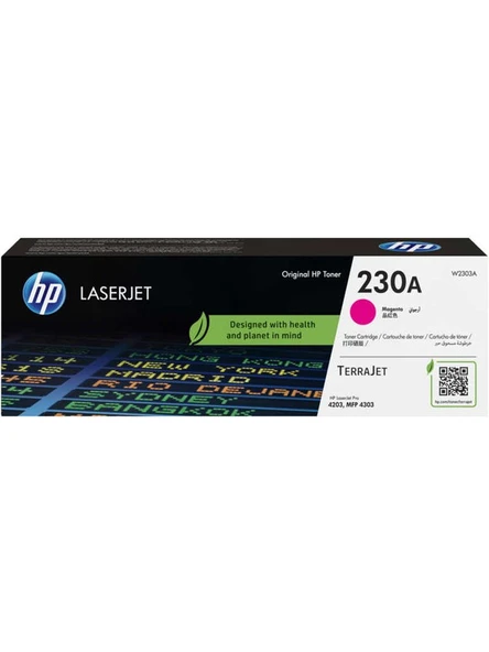 W2303A (230A) MACENTA LASERJET TONER 1.800 SAYFA ürün görseli 1
