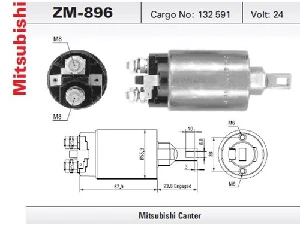 MARŞ OTOMATİĞİ-MIT-24V -MITSUBISHI  CANTER EM (752)-M372X10371 - ZM-896 ürün görseli