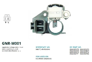 KONJEKTÖR>12V KIA PRIDE 50A(IRAN)(L,S) - GENON-GNR-M001