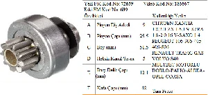MARŞ DİŞLİSİ-VT 9D CITR/PEU/ALBEA MULTİJET - FORMMETAL-72639 ürün görseli 1