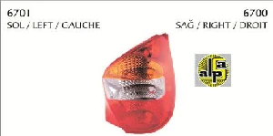 STOP LAMBASI SAĞ-PALİO 2003--> DUYSUZ - PLEKSAN-6700 ürün görseli 1