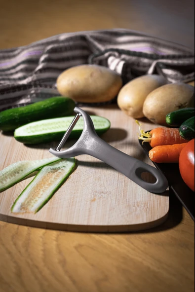 Solingen Mat Gri Sapan Soyacak – Paslanmaz Alman Çeliği, Ergonomik Sap, Çift Yönlü Kullanım ürün görseli