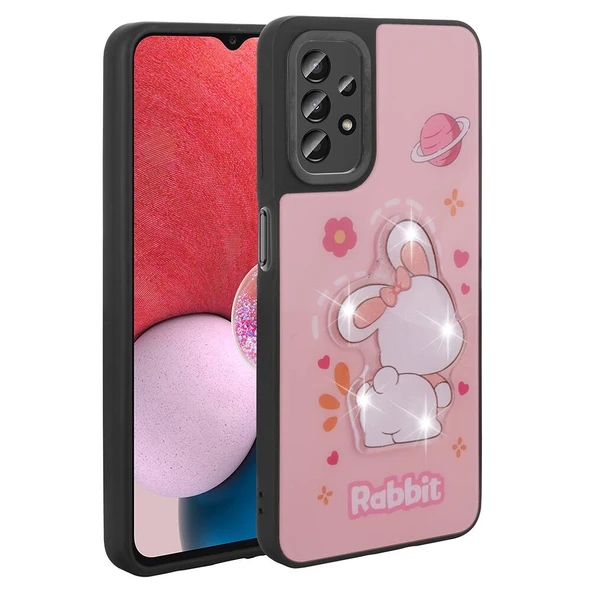 Galaxy A13 4G Kılıf Parlayan Kabartmalı İkonik Figürlü  Amas Silikon Kapak ürün görseli