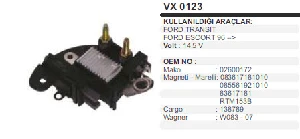 KONJEKTÖR-12V MRL TİP F.TRANSIT/ESCORT 96->2 CIVATALI - VERTEX-VX0123 ürün görseli 1