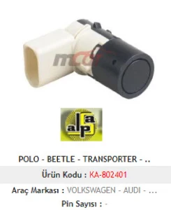 PARK SENSÖRÜ-VOLKSWAGEN - SEAT - SKODA - AUDI - PORSCHE - MCAR-KA802401 ürün görseli