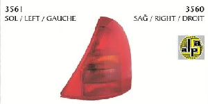 STOP LAMBASI-SAĞ BBO REN.CLİO HB 98-02 - PLEKSAN-3560 ürün görseli 1