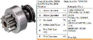 MARŞ DİŞLİSİ-MT 10D FORD/MF İÇ FR-303- - FORMMETAL-30154 ürün görseli 1