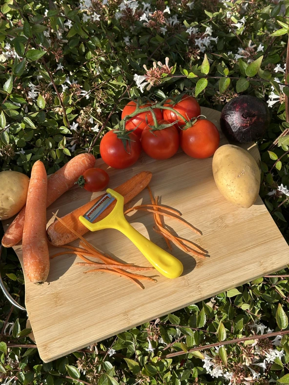 Solingen Limon Sarı Jülyen Soyacak – Paslanmaz Alman Çeliği, Ergonomik Sap, Orijinal (Tekli) ürün görseli