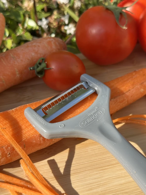 Solingen Gümüş/Gri Jülyen Soyacak – Paslanmaz Alman Çeliği, Ergonomik Sap, Orijinal (Tekli) - Resim 2