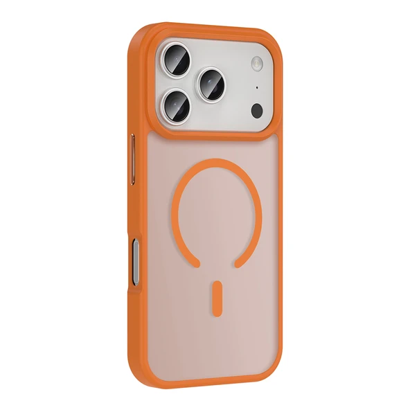 Apple iPhone 17 Pro Max Kılıf M-safe Şarj Özellikli Mat Arka Yüzey Zore Sio Kapak - 5