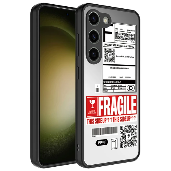 Galaxy S23 Kılıf Aynalı Desenli Kamera Korumalı Parlak  Mirror Kapak - Resim 2