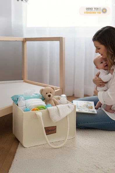 mordesign Taşınabilir Keçe Çanta Yenidoğan Alt Açma, Kadın Çantası, Ev & Seyahat Düzenleyici Organizer