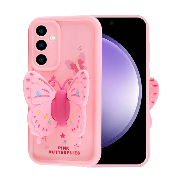 Galaxy S23 FE Kılıf Kamera Korumalı Figür Tasarımlı Zore Kapya Kapak - Resim 7