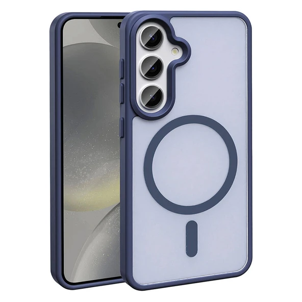 Galaxy S24 Kılıf M-safe Şarj Özellikli Mat Arka Yüzey  Sio Kapak ürün görseli