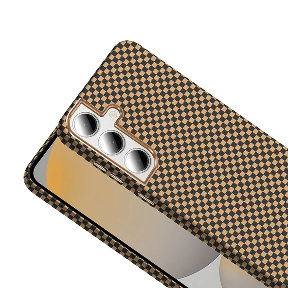 Galaxy S24 FE Kılıf M-safe Şarj Özellikli Karbon Fiber Görünümlü  Gros Kapak - Resim 4