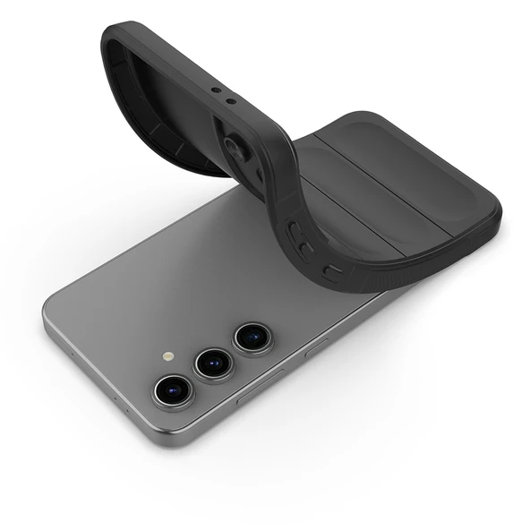 Galaxy S24 FE Kılıf Esnek TPU Oyuklu Arka Yüzey Tasarımlı  Etnik Silikon Kapak - Resim 3