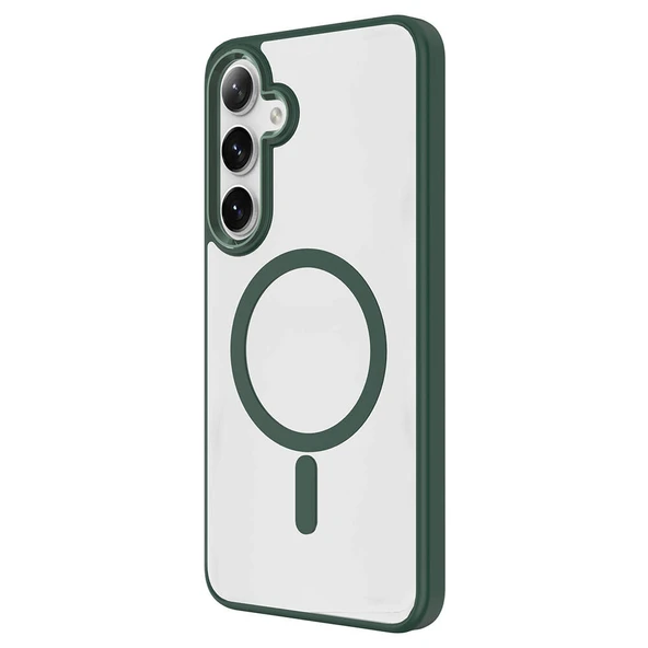 Galaxy S24 Kılıf M-safe Şarj Özellikli  Krom M-safe Silikon Kapak ürün görseli